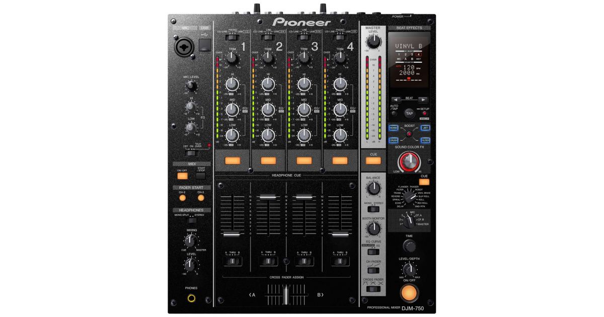 ◁ DJ микшерный пульт Pioneer DJM-750 • лучшая цена • купить в